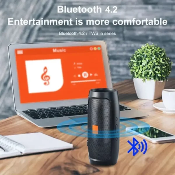 Alto-falante Bluetooth com Subwoofer Portátil - Image 2